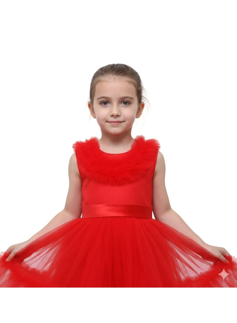 دىدانيالا فستان تول مكشكش